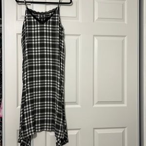 Zara black and white check sundress